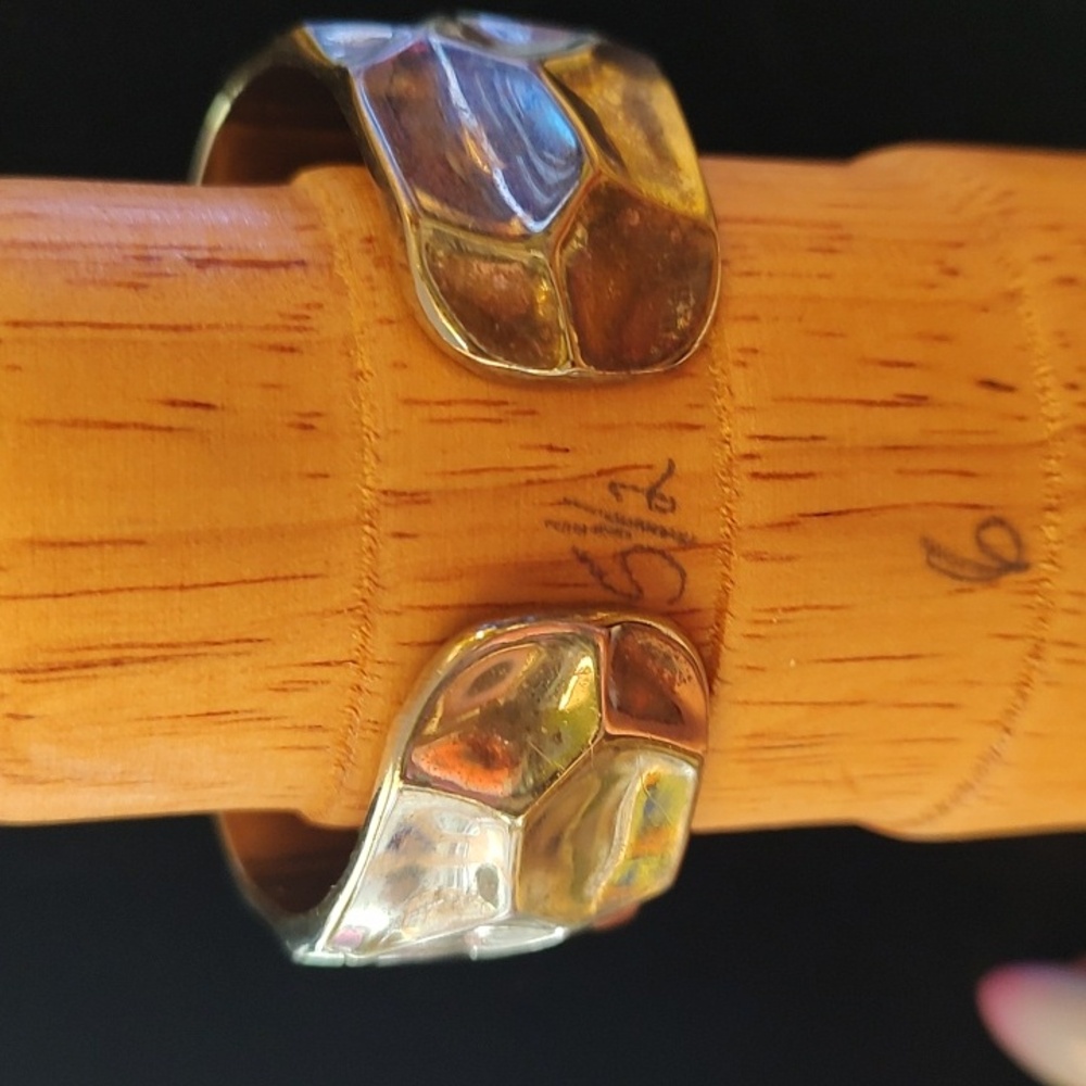 Geneva Two-Tone Cuff Watch - Picture 2 of 8